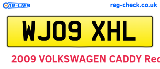 WJ09XHL are the vehicle registration plates.