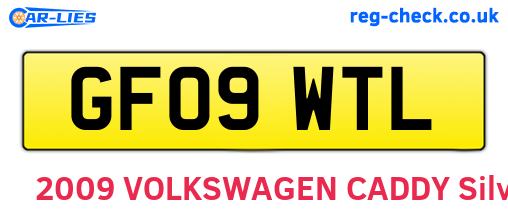 GF09WTL are the vehicle registration plates.