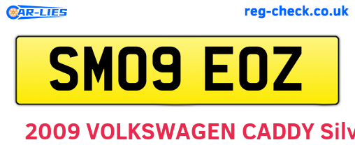 SM09EOZ are the vehicle registration plates.