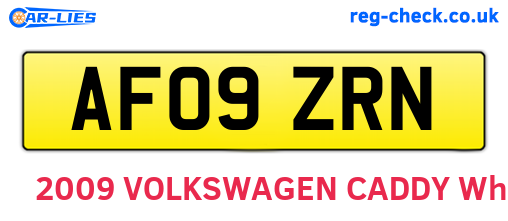 AF09ZRN are the vehicle registration plates.