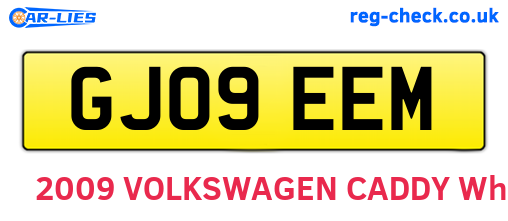 GJ09EEM are the vehicle registration plates.