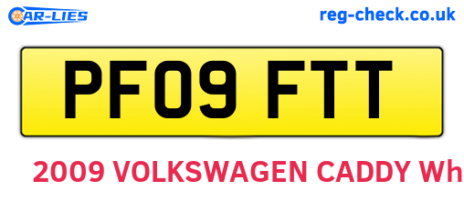 PF09FTT are the vehicle registration plates.