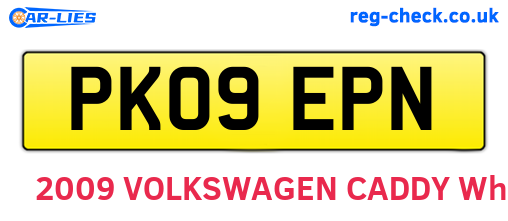 PK09EPN are the vehicle registration plates.