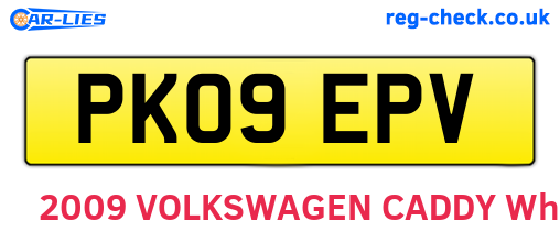PK09EPV are the vehicle registration plates.