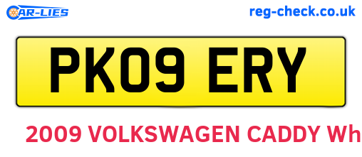 PK09ERY are the vehicle registration plates.