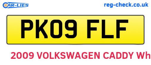 PK09FLF are the vehicle registration plates.