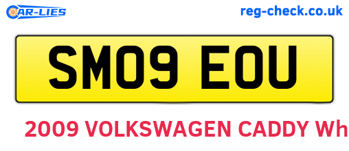 SM09EOU are the vehicle registration plates.