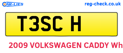 T3SCH are the vehicle registration plates.