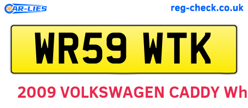 WR59WTK are the vehicle registration plates.