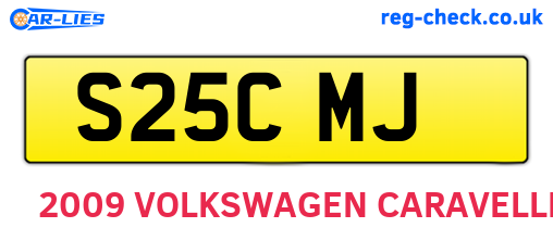 S25CMJ are the vehicle registration plates.