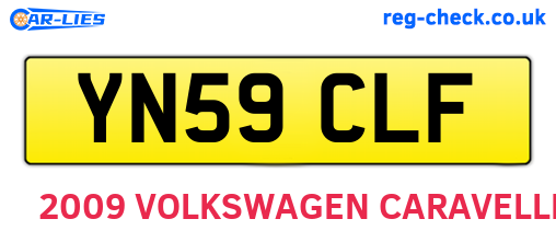 YN59CLF are the vehicle registration plates.