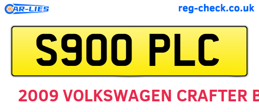 S900PLC are the vehicle registration plates.