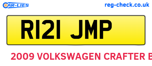 R121JMP are the vehicle registration plates.