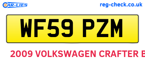 WF59PZM are the vehicle registration plates.