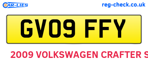 GV09FFY are the vehicle registration plates.