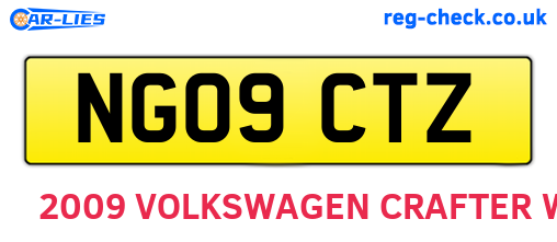 NG09CTZ are the vehicle registration plates.