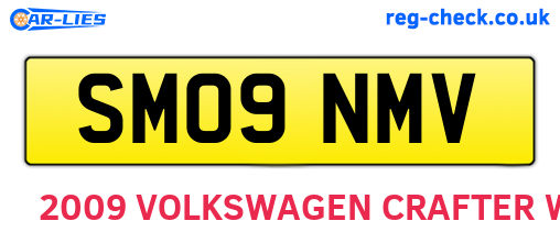 SM09NMV are the vehicle registration plates.
