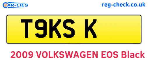 T9KSK are the vehicle registration plates.
