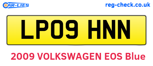 LP09HNN are the vehicle registration plates.