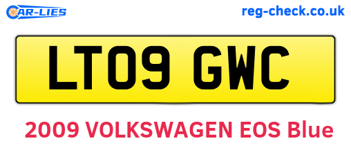 LT09GWC are the vehicle registration plates.