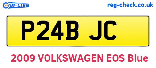 P24BJC are the vehicle registration plates.