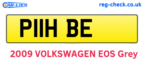 P11HBE are the vehicle registration plates.