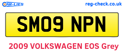 SM09NPN are the vehicle registration plates.