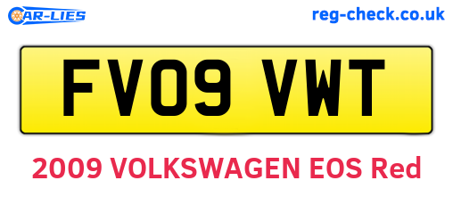 FV09VWT are the vehicle registration plates.