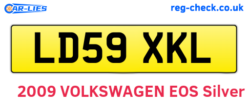 LD59XKL are the vehicle registration plates.