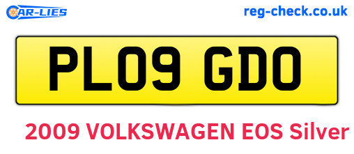 PL09GDO are the vehicle registration plates.