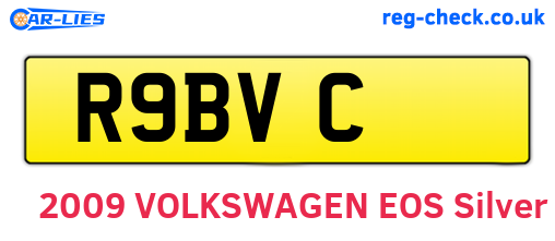 R9BVC are the vehicle registration plates.