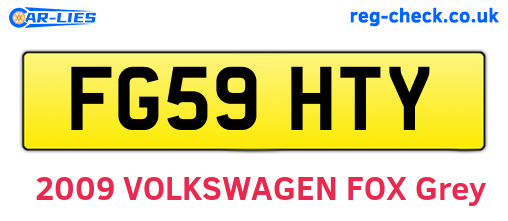 FG59HTY are the vehicle registration plates.