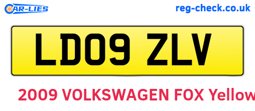 LD09ZLV are the vehicle registration plates.