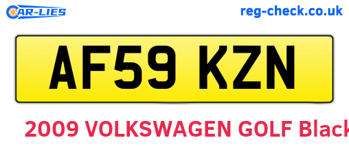 AF59KZN are the vehicle registration plates.