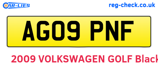 AG09PNF are the vehicle registration plates.