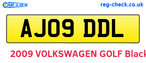 AJ09DDL are the vehicle registration plates.