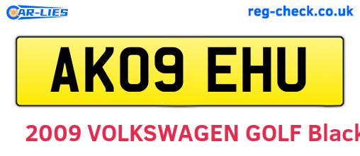 AK09EHU are the vehicle registration plates.