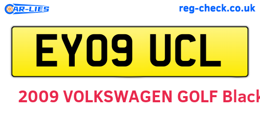 EY09UCL are the vehicle registration plates.