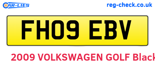 FH09EBV are the vehicle registration plates.