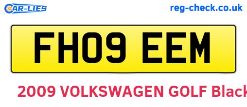 FH09EEM are the vehicle registration plates.