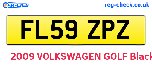 FL59ZPZ are the vehicle registration plates.