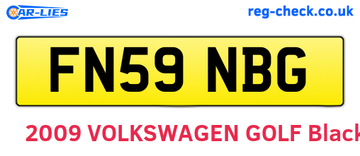 FN59NBG are the vehicle registration plates.