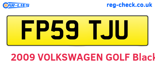 FP59TJU are the vehicle registration plates.