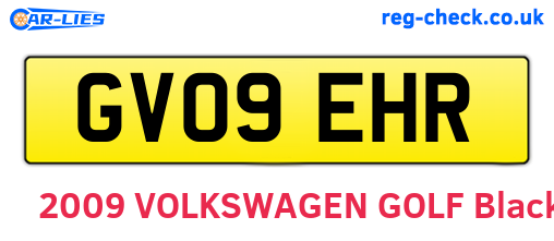 GV09EHR are the vehicle registration plates.