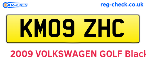 KM09ZHC are the vehicle registration plates.