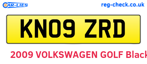KN09ZRD are the vehicle registration plates.