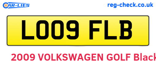LO09FLB are the vehicle registration plates.