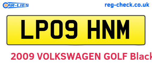 LP09HNM are the vehicle registration plates.