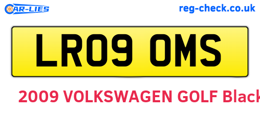 LR09OMS are the vehicle registration plates.