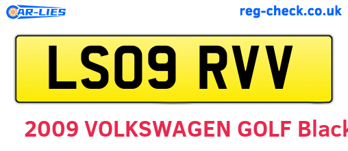 LS09RVV are the vehicle registration plates.